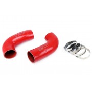 HPS SILICONE POST MAF DUAL AIR INTAKE TUBES KIT RED 5.0L V8 FOR BMW 98-03 M5 E39
