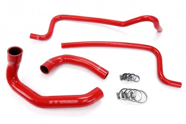 HPS RED REINFORCED SILICONE RADIATOR + HEATER HOSE KIT FOR JEEP 02-06 WRANGLER TJ 4.0L LEFT HAND DRIVE