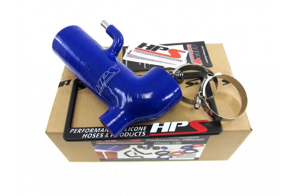 HPS BLUE REINFORCED SILICONE POST MAF AIR INTAKE HOSE KIT - RETAIN STOCK SOUND TUBE FOR SCION 13-15 FRS