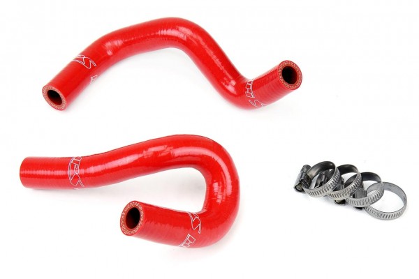 HPS REINFORCED RED SILICONE HEATER HOSE KIT COOLANT FOR MAZDA 90-93 MIATA 1.6L