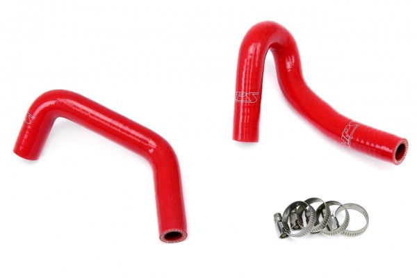 HPS REINFORCED RED SILICONE HEATER HOSE KIT COOLANT FOR MAZDA 99-05 MIATA 1.8L