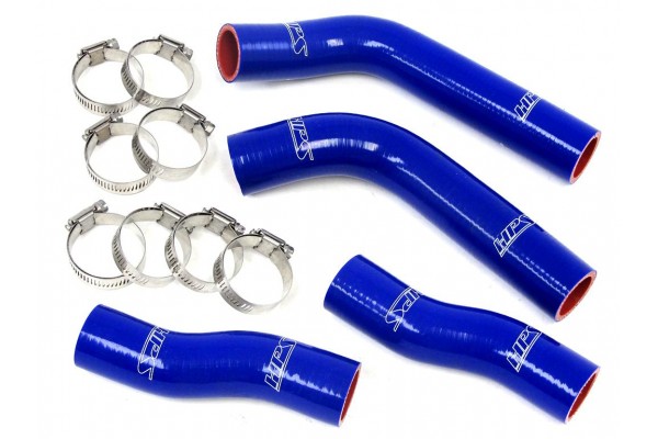 HPS BLUE REINFORCED SILICONE COOLANT HOSE KIT (4PC SET) FOR FRONT RADIATOR FOR TOYOTA 90-99 MR2 3SGTE TURBO