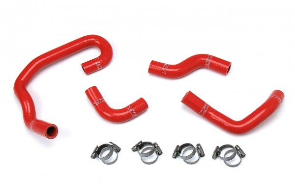 HPS REINFORCED RED SILICONE HEATER HOSE KIT COOLANT FOR TOYOTA 90-95 PICKUP 3.0L V6 LEFT HAND DRIVE