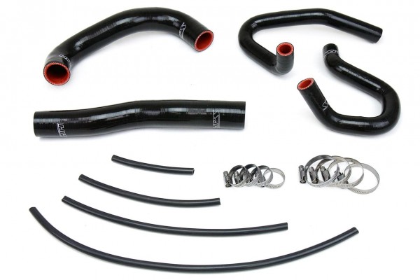 HPS REINFORCED BLACK SILICONE RADIATOR + HEATER HOSE KIT COOLANT FOR HYUNDAI 13-14 GENESIS COUPE 2.0T TURBO 4CYL