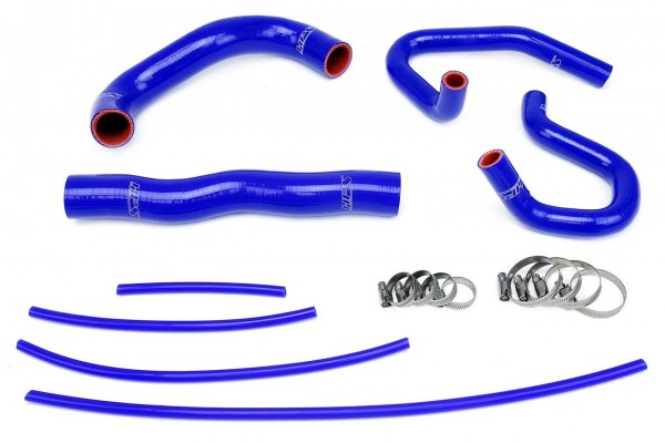 HPS REINFORCED BLUE SILICONE RADIATOR + HEATER HOSE KIT COOLANT FOR HYUNDAI 13-14 GENESIS COUPE 2.0T TURBO 4CYL