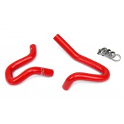 HPS REINFORCED RED SILICONE HEATER HOSE KIT COOLANT FOR HYUNDAI 10-14 GENESIS COUPE 2.0T TURBO 4CYL