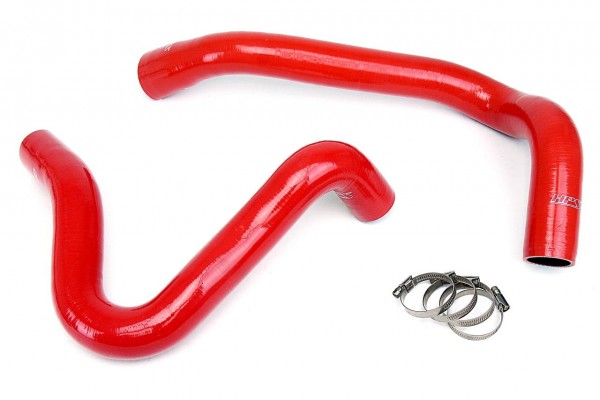 HPS RED REINFORCED SILICONE RADIATOR HOSE KIT COOLANT FOR FORD 99-01 F450 SUPERDUTY W/ 7.3L DIESEL DUAL ALTERNATOR
