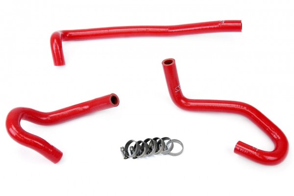 HPS RED REINFORCED SILICONE HEATER HOSE KIT FOR TOYOTA 00-06 TUNDRA V8 4.7L LEFT HAND DRIVE