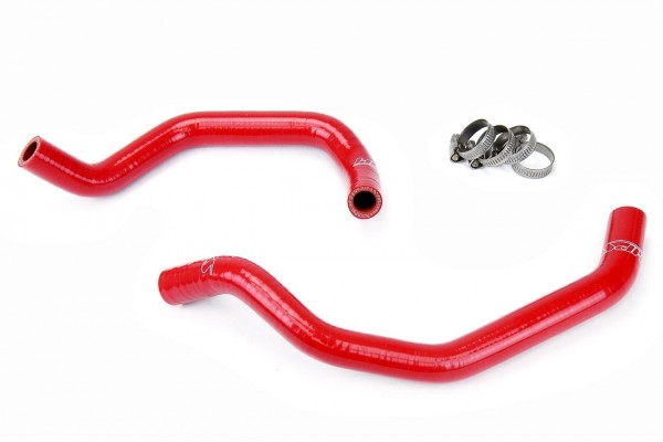 HPS RED REINFORCED SILICONE HEATER HOSE KIT FOR TOYOTA 12-14 SEQUOIA V8 5.7L LEFT HAND DRIVE