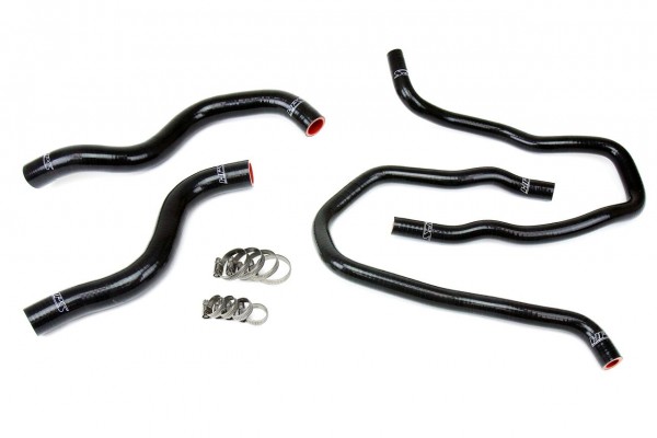 HPS BLACK REINFORCED SILICONE RADIATOR + HEATER HOSE KIT FOR HONDA 13-15 ACCORD 2.4L LHD