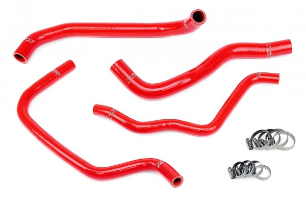 HPS RED REINFORCED SILICONE RADIATOR + HEATER HOSE KIT FOR ACURA 09-14 TSX 2.4L 4CYL LHD