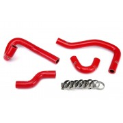 HPS RED REINFORCED SILICONE HEATER HOSE KIT FOR MAZDA 93-95 RX7 FD3S