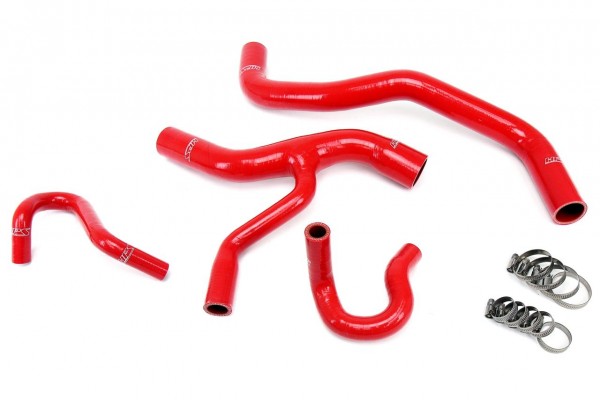 HPS RED REINFORCED SILICONE RADIATOR AND HEATER HOSE KIT COOLANT FOR FORD 96-01 MUSTANG GT 4.6L V8