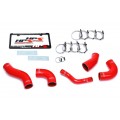 HPS RED REINFORCED SILICONE INTERCOOLER HOSE KIT FOR HYUNDAI 11-14 SONATA 2.0L TURBO