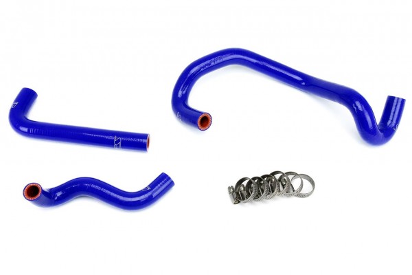HPS BLUE REINFORCED SILICONE HEATER HOSE KIT FOR MAZDA 86-92 RX7 FC3S NON TURBO LHD