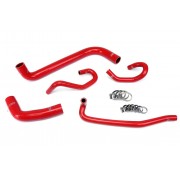 HPS RED REINFORCED SILICONE RADIATOR + HEATER HOSE KIT FOR TOYOTA 04-06 TUNDRA 4.7L V8 LEFT HAND DRIVE