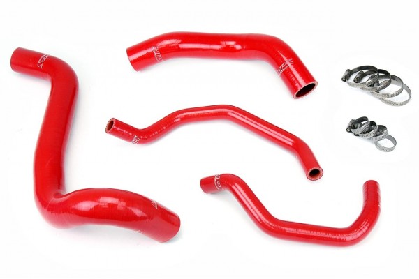 HPS RED REINFORCED SILICONE RADIATOR + HEATER HOSE KIT FOR TOYOTA 12-14 TUNDRA 5.7L V8 LEFT HAND DRIVE