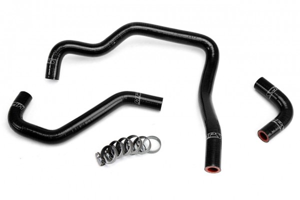HPS BLACK REINFORCED SILICONE HEATER HOSE KIT FOR TOYOTA 85-95 PICKUP 22RE NON TURBO EFI LHD