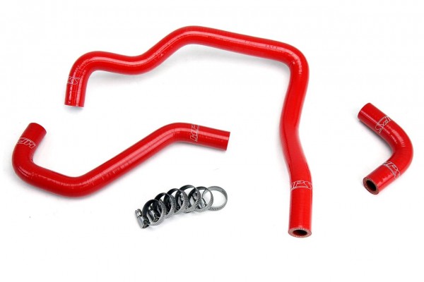 HPS RED REINFORCED SILICONE HEATER HOSE KIT FOR TOYOTA 85-95 PICKUP 22RE NON TURBO EFI LHD
