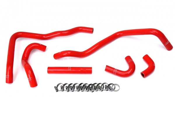 HPS REINFORCED RED SILICONE HEATER HOSE KIT COOLANT FOR TOYOTA 00-05 MR2 SPYDER