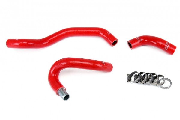 HPS RED REINFORCED SILICONE HEATER HOSE KIT COOLANT FOR NISSAN 09-13 370Z