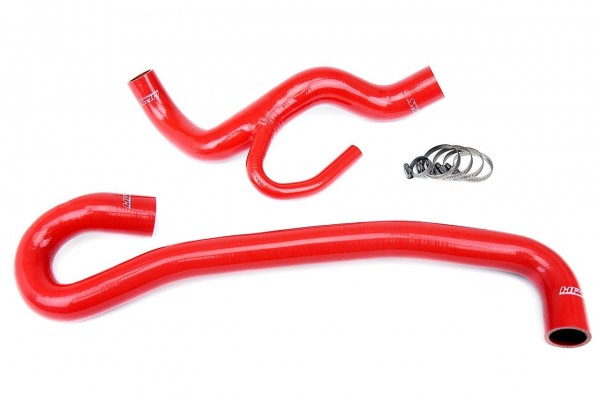 HPS RED REINFORCED SILICONE RADIATOR HOSE KIT COOLANT FOR JEEP 12-15 GRAND CHEROKEE WK2 SRT8 6.4L