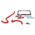 HPS RED REINFORCED SILICONE HEATER HOSE KIT COOLANT FOR LEXUS 03-09 GX470 4.7L V8 LEFT HAND DRIVE