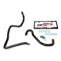 HPS BLACK REINFORCED SILICONE HEATER HOSE KIT COOLANT FOR JEEP 06-07 GRAND CHEROKEE WK1 SRT8 6.1L WITH REAR HEATER