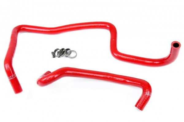 HPS RED REINFORCED SILICONE HEATER HOSE KIT COOLANT FOR JEEP 06-07 GRAND CHEROKEE WK1 SRT8 6.1L WITH REAR HEATER