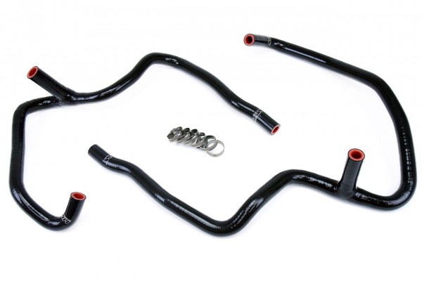 HPS BLACK REINFORCED SILICONE HEATER HOSE KIT COOLANT FOR JEEP 08-10 GRAND CHEROKEE WK1 SRT8 6.1L WITHOUT REAR CLIMATE CONTROL