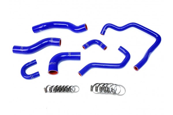 HPS REINFORCED BLUE SILICONE RADIATOR + HEATER HOSE KIT COOLANT FOR TOYOTA 89-95 PICKUP 22RE NON TURBO EFI LHD