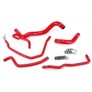 HPS RED SILICONE RADIATOR HOSE 5PCS COMPLETE KIT COOLANT BYPASS FOR SCION 11-15 TC