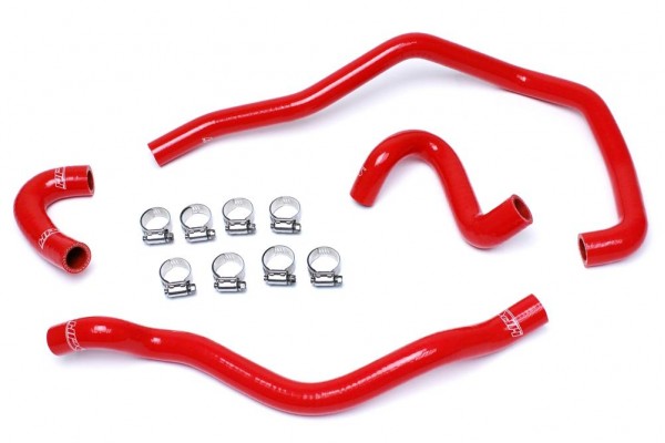 HPS REINFORCED RED SILICONE HEATER HOSE KIT COOLANT FOR BMW 01-06 E46 M3 LEFT HAND DRIVE