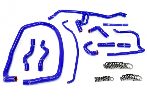 HPS BLUE REINFORCED SILICONE RADIATOR + HEATER HOSE KIT COOLANT FOR BMW 96-99 E36 M3 LEFT HAND DRIVE