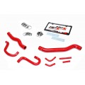 HPS Reinforced Red Silicone Radiator + Heater Hose Kit Coolant for Hyundai 12-16 Genesis Coupe 3.8L V6 Left Hand Drive