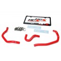 HPS Red Reinforced Silicone Heater Hose Kit Coolant for Toyota 86-92 Supra MK3 Turbo & NA 7MGE / 7MGTE Left Hand Drive