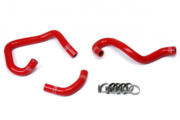 HPS Red Reinforced Silicone Heater Hose Kit Coolant for Toyota 93-98 Supra MK4 2JZ Turbo Left Hand Drive