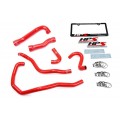 HPS RED REINFORCED SILICONE RADIATOR + HEATER HOSE KIT COOLANT FOR BMW 01-06 E46 M3 LEFT HAND DRIVE