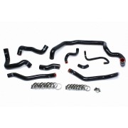 HPS BLACK REINFORCED SILICONE RADIATOR AND HEATER HOSE KIT COOLANT FOR MINI 07-11 COOPER S R56 1.6L TURBO MANUAL TRANS