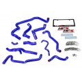 HPS BLUE REINFORCED SILICONE RADIATOR AND HEATER HOSE KIT COOLANT FOR MINI 07-11 COOPER S R56 1.6L TURBO AUTOMATIC TRANS