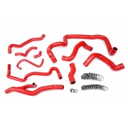 HPS RED REINFORCED SILICONE RADIATOR AND HEATER HOSE KIT COOLANT FOR MINI 07-11 COOPER S R56 1.6L TURBO AUTOMATIC TRANS