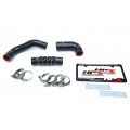 HPS Black Reinforced Silicone Intercooler Hose Kit for Honda 16-18 Civic 1.5L Turbo