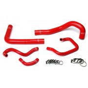 HPS Red Reinforced Silicone Radiator + Heater Hose Kit Coolant for Toyota 93-98 Supra MK4 2JZ Turbo Left Hand Drive