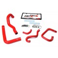 HPS Red Reinforced Silicone Radiator + Heater Hose Kit Coolant for Toyota 93-98 Supra MK4 2JZ Turbo Left Hand Drive