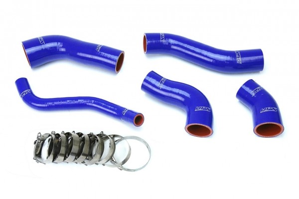 HPS Blue Reinforced Silicone Intercooler Hose Kit for Hyundai 13-17 Veloster 1.6L Turbo