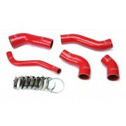 HPS Red Reinforced Silicone Intercooler Hose Kit for Hyundai 13-17 Veloster 1.6L Turbo