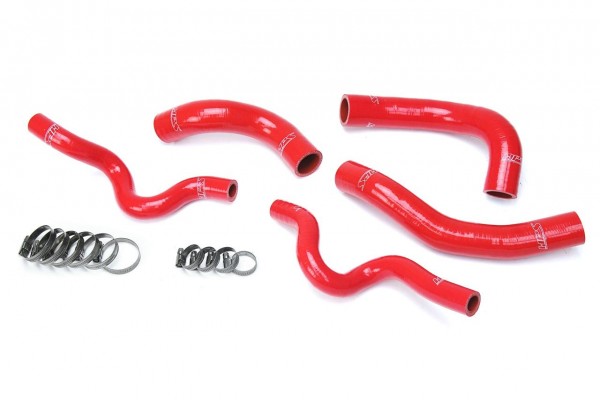 HPS Reinforced Red Silicone Radiator Hose Kit Coolant for Hyundai 13-17 Veloster 1.6L Turbo