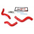 HPS Red Reinforced Silicone Radiator Hose Kit (3pcs Set) Coolant for Mazda 04-11 RX8