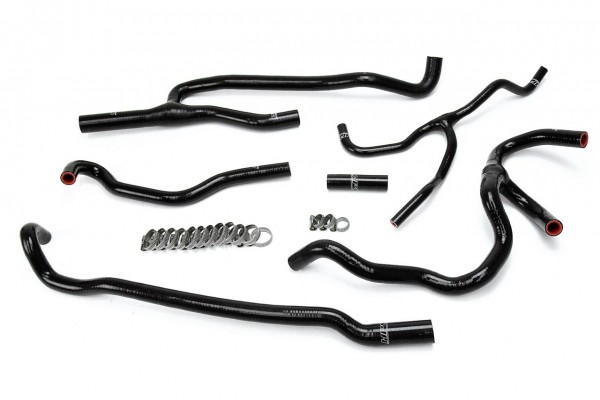 HPS Black Reinforced Silicone Heater Hose Kit Coolant for Chevy 16-17 Camaro SS Coupe 6.2L V8