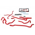 HPS Red Reinforced Silicone Heater Hose Kit Coolant for Chevy 16-17 Camaro SS Coupe 6.2L V8